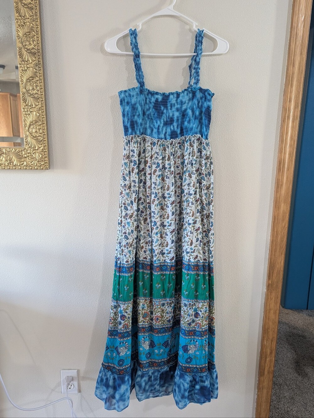 Colorful Boho Cotton Maxi Dress